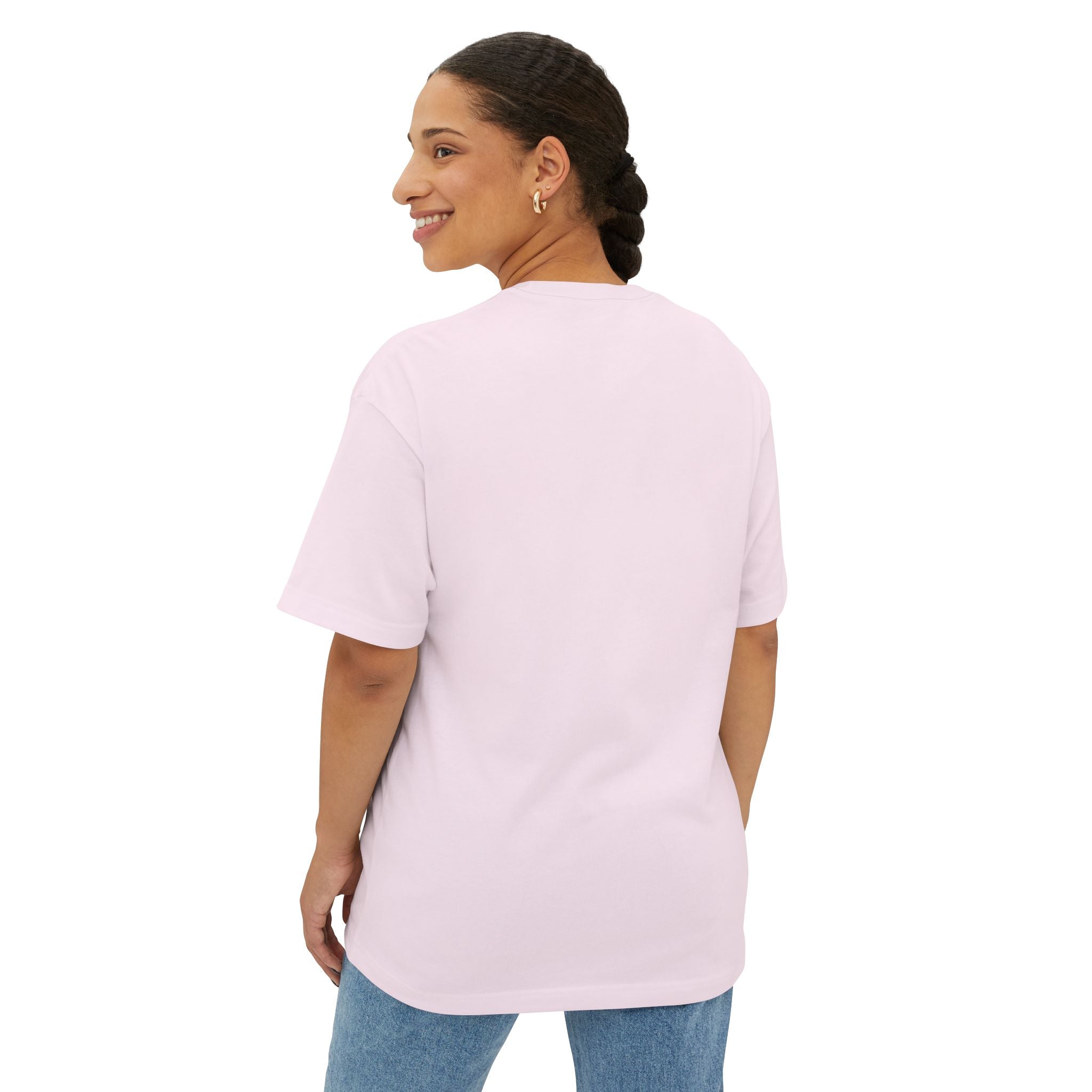 Aura Flow Period Poverty Disruptor, Unisex Oversized Boxy Tee