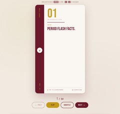 Aura Flow Menstrual Health Flash Cards | Period Education Digital Download | Volume 01